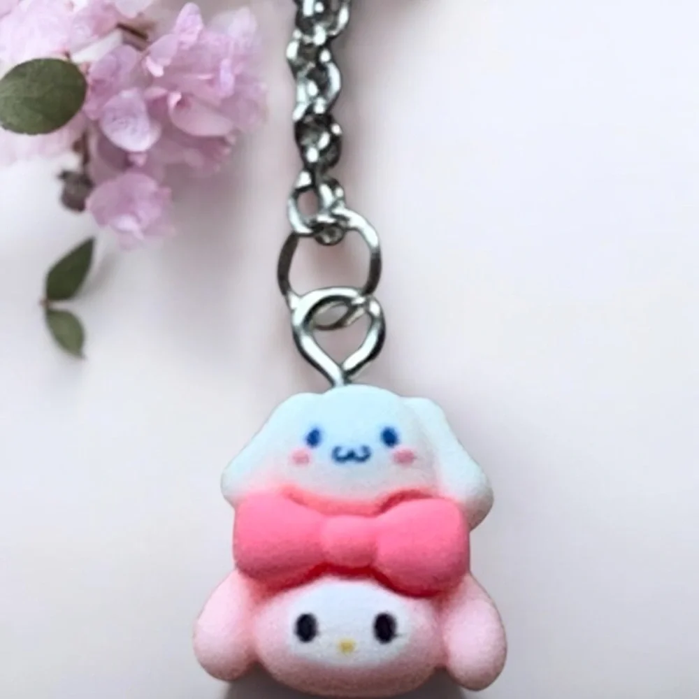 My Melody & Cinnamoroll Necklace Hello Kitty Family Sanrio